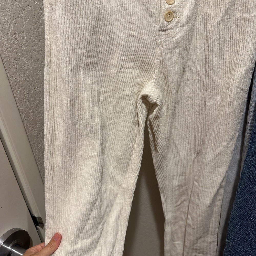 Reformation Cynthia Button Fly High Rise Straight Corduroy Pants - Picture 7 of 7